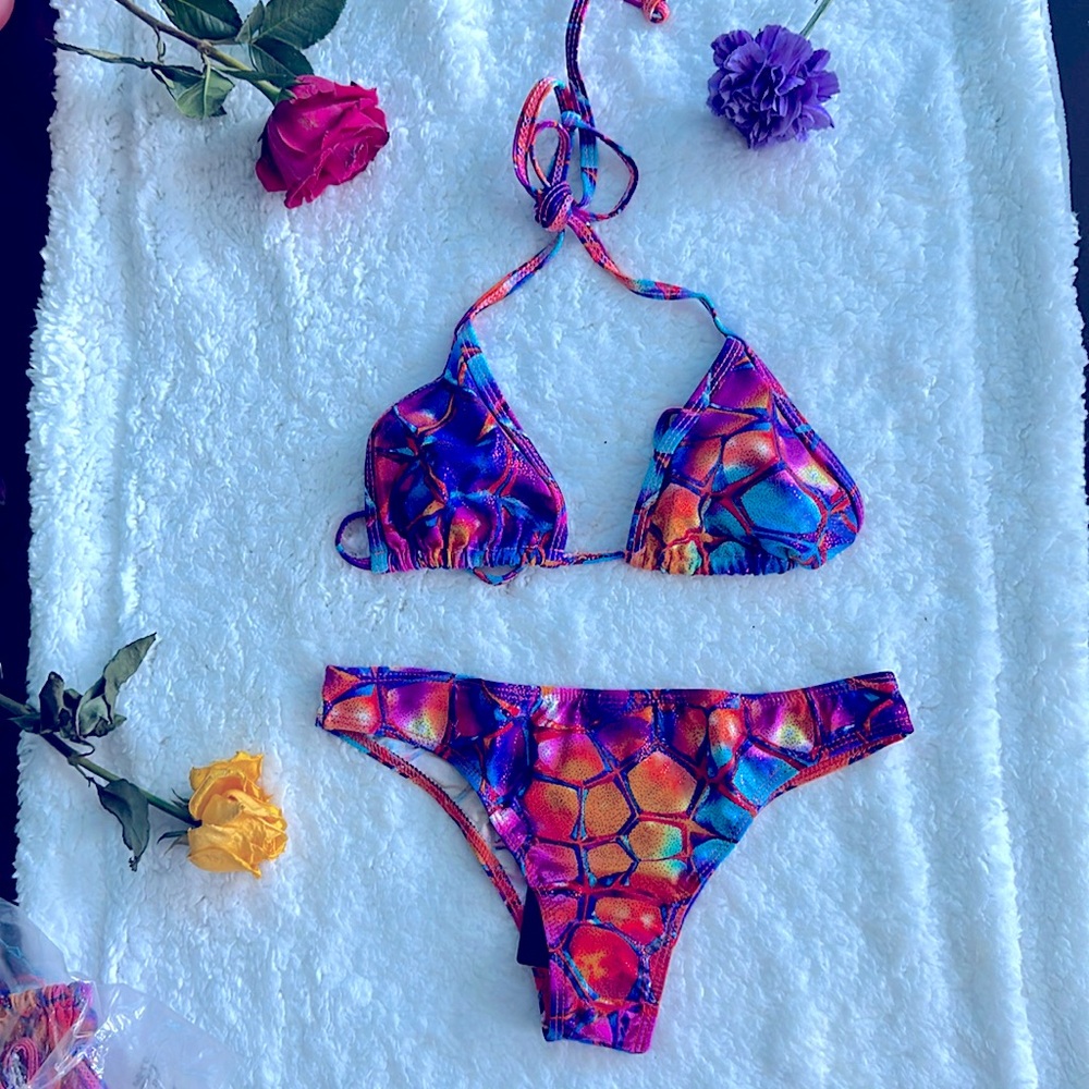 Mermaid triangle top bikini